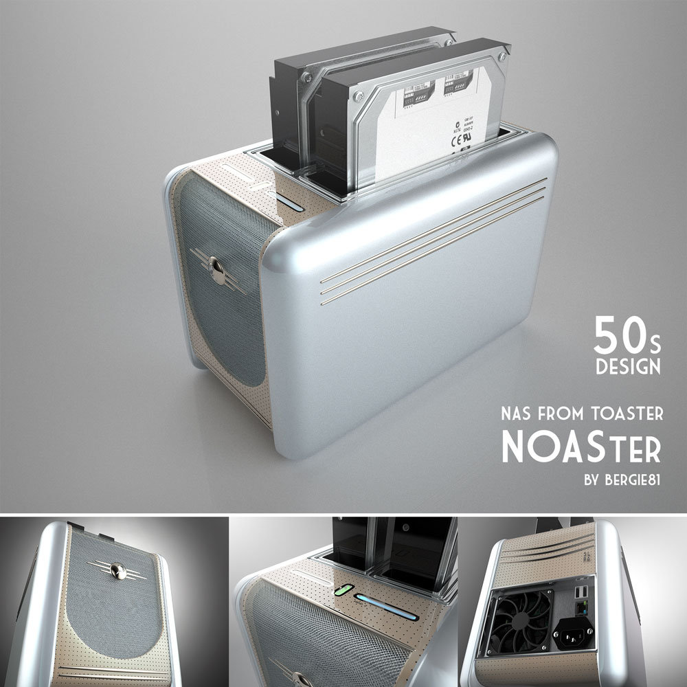 A NAS in a 50's Toaster Design
